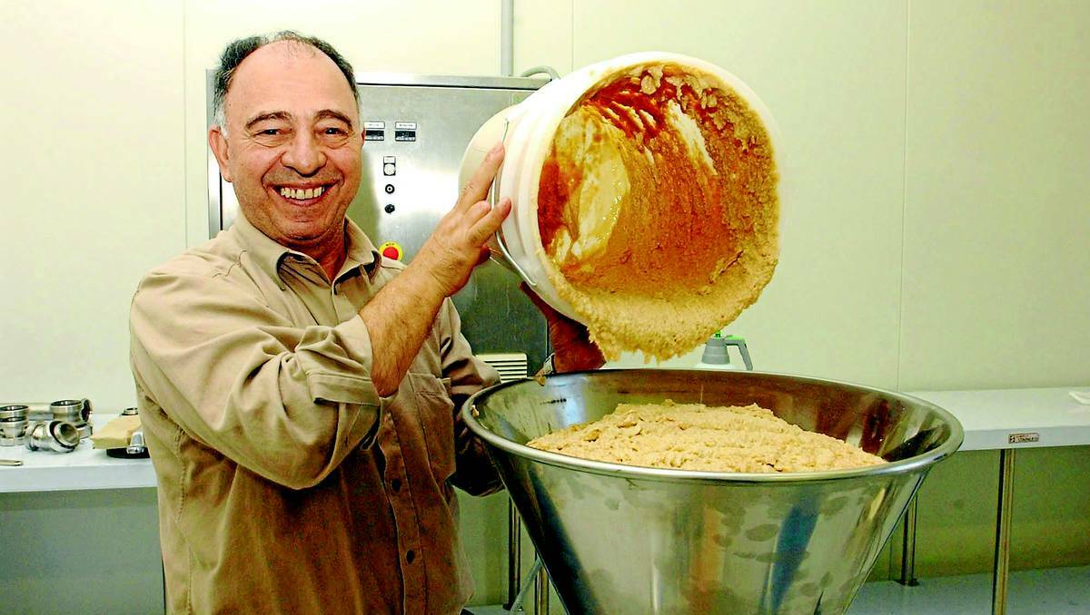 ORANGE: John Di Francesca trials a macadamia paste at the Gelato Ingredients Manufacturers of Australia factory in Molong. The factory will now close. 