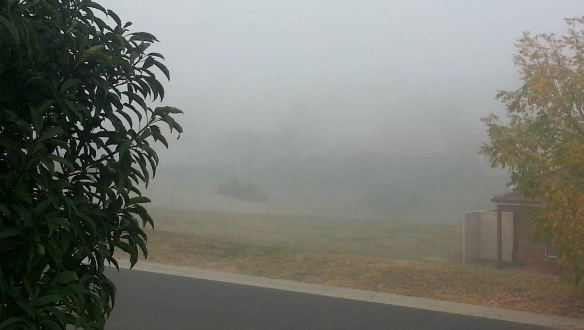 A very foggy morning in Bathurst. Photo: Lynn Pinkerton
