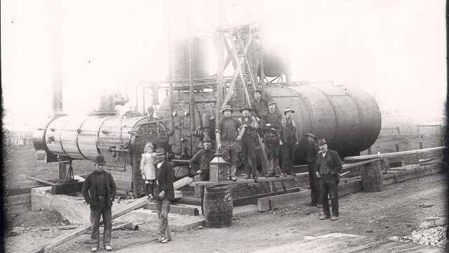 Boiler washing plant, 1913. Photo: Gregory, Albert E./ Bathurst Regional Council.