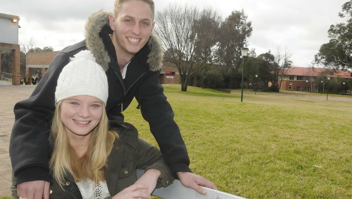 BATHURST: University student Julia Fitzgerald and her boyfriend Andrew Fathers are looking forward to the MTV Winter House Party Tour tonight to be held at a secret location.