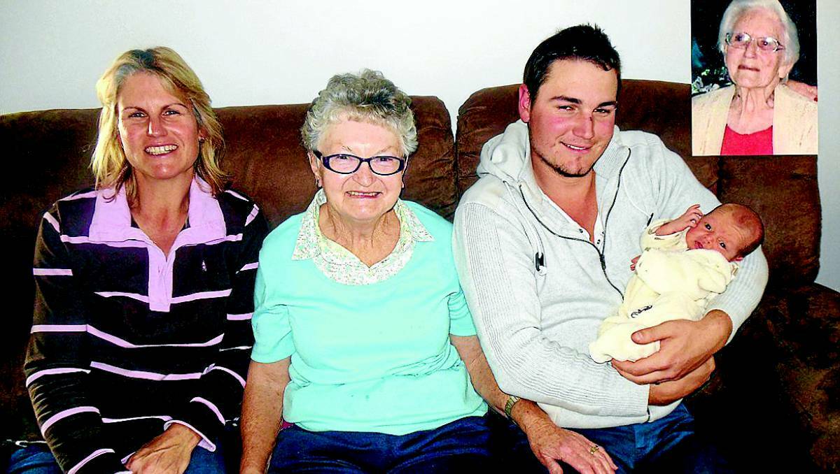 CANOWINDRA: When Tathan William Tangye entered the world on June 24, at Cowra Hospital, weighing 7lb, 2oz, he became the seventh time, fifth generation member of Letitia Dawes' family, Albion Park.