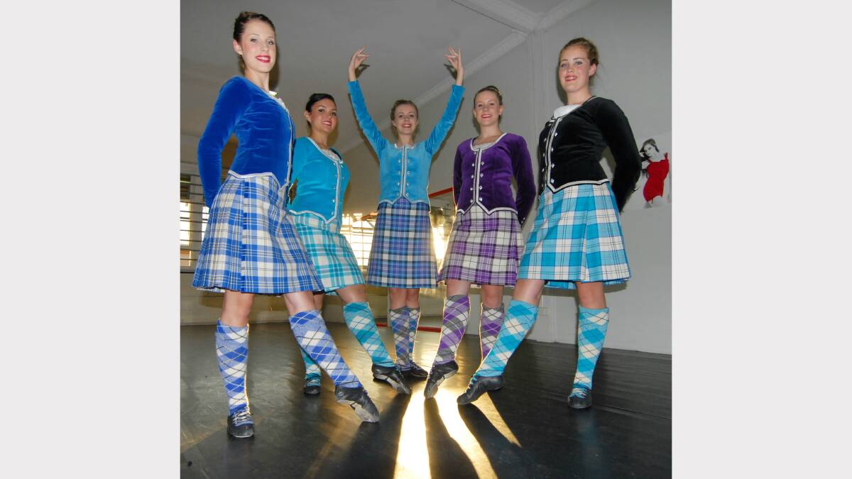 LOCAL TALENT: Shennea Webster, Lauren Irvine, Kaitlin Collins, Esther Dean and Sophie Ryan will travel to the United States this week to perform at the annual Virginia Arts Festival. Photo: ZENIO LAPKA 041113zdance1