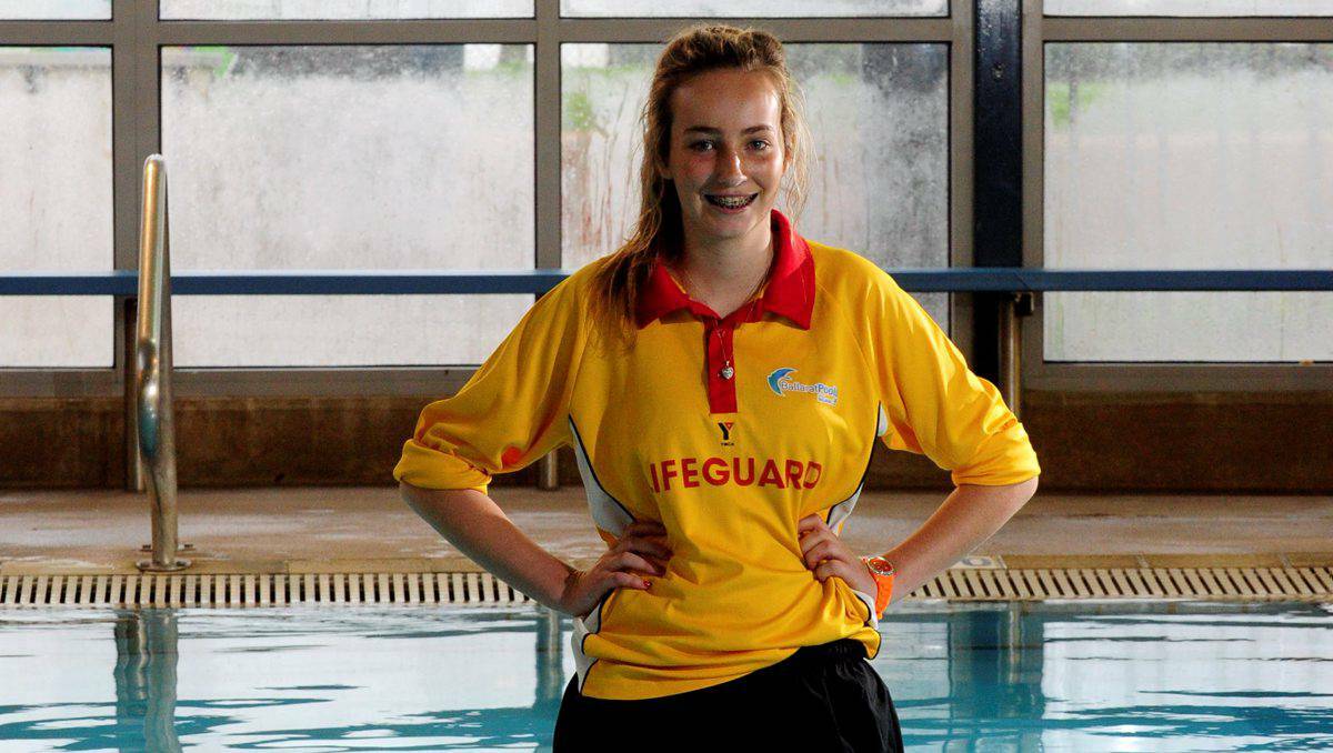 Part-time lifeguard Jazz Beaumont helped save a child at the Ballarat Aquatic and Lifestyle Centre. Picture: Jeremy Bannister, Ballarat Courier