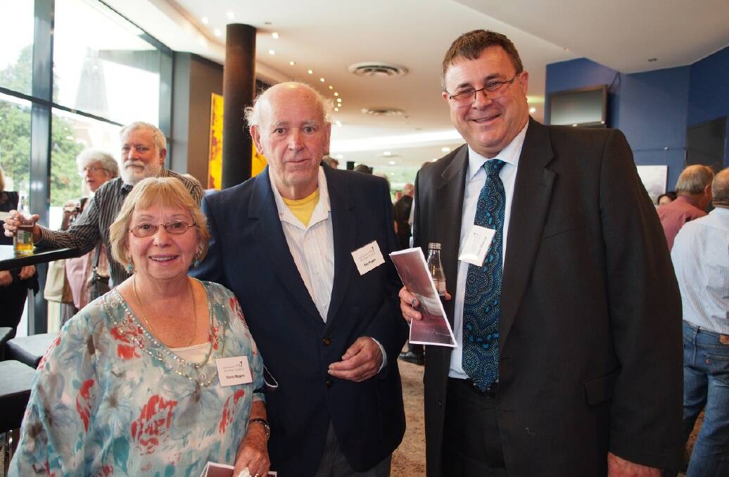 SNAPPED: Gloria and Ray Rogers with Peter Harvey.