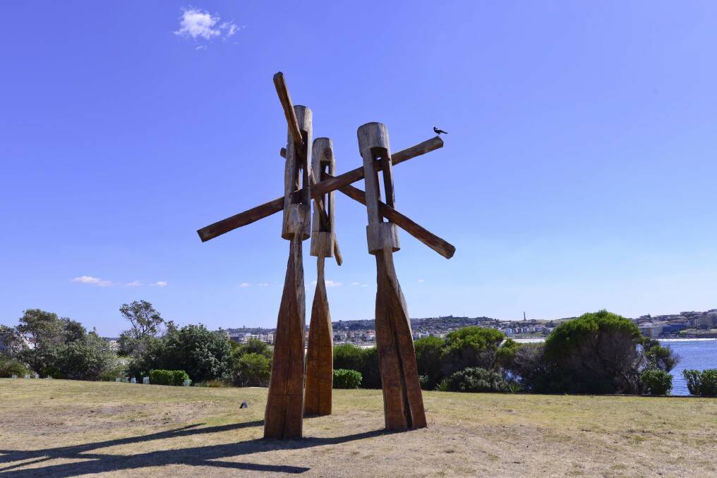 SCULPTURE BY THE SEA: Stephen King's fallout. Photo: Clyde Lee.