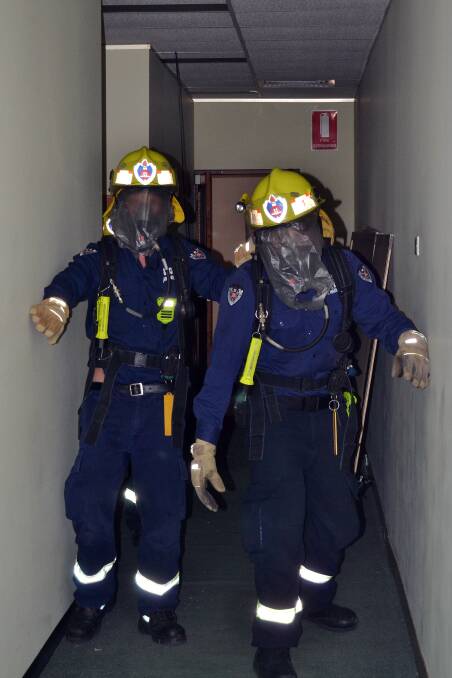 IN ACTION: NSW Fire and Rescue held a training session in the city’s CBD on Tuesday night, with full-time and retained fire fighters refreshing their rescue skills.