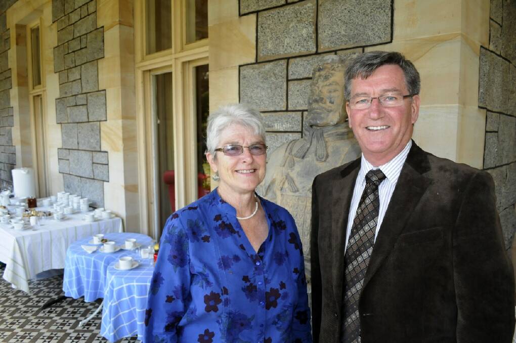 SNAPPED: Margaret Glen with Mayor Gary Rush. 121013cevans25