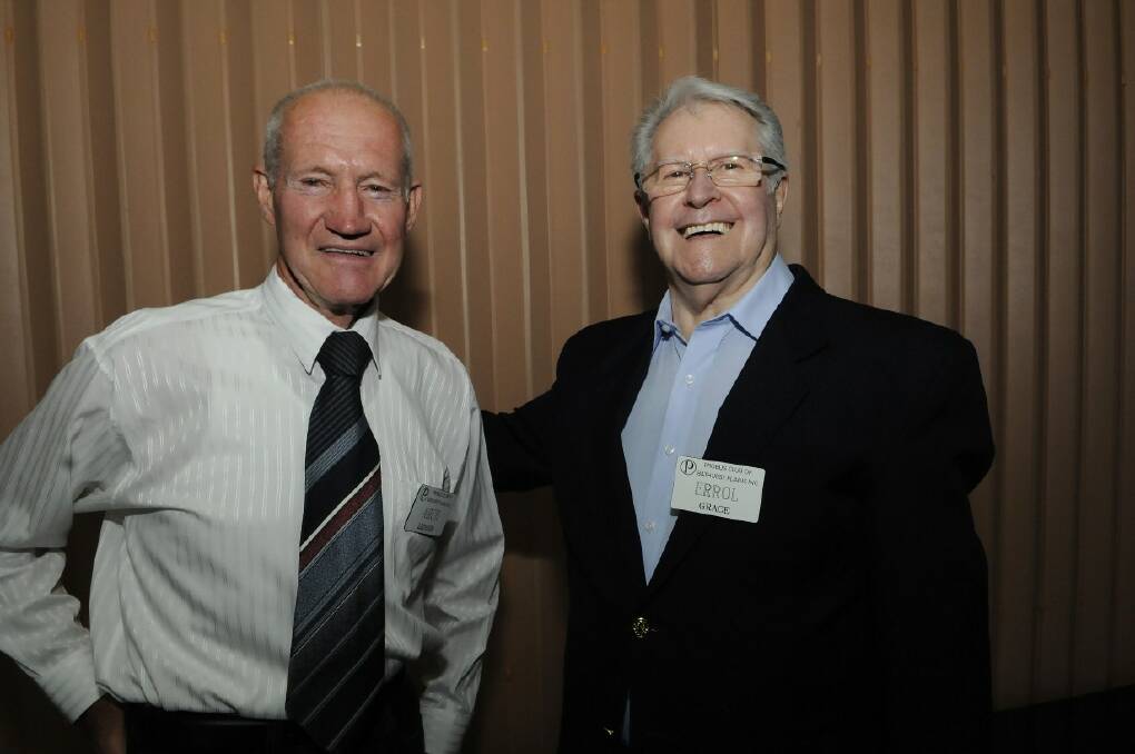 SNAPPED:  Arch Ledger and Errol Grace at The Probus Club of Bathurst Plains Christmas Party.