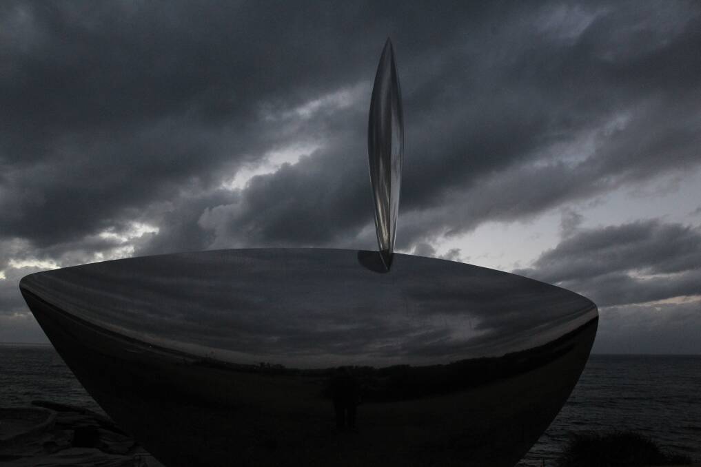 SCULPTURE BY THE SEA: Sculpture By The Sea, Bondi 2013. Life reflection xx#1 by Byung-Chul Ahn. Photo: Peter Rae