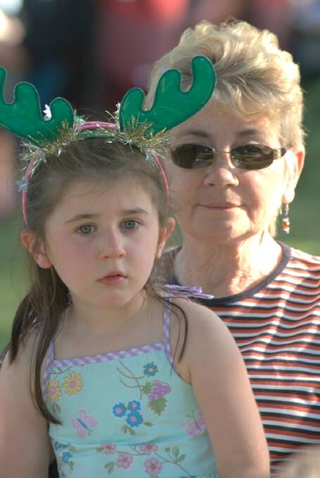 2009: Maddison Carroll, 4, and grandmother, Helen Shiels.