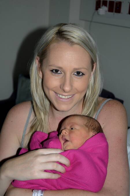 PRETTY IN PINK: Piper Jayne Berrington is the newborn daughter of Letisha Norris and Thomas Berrington of Blayney. The gorgeous baby girl was born on November 1. She is the couple’s first child. Photo: CHRIS SEABROOK 110413cbab1a