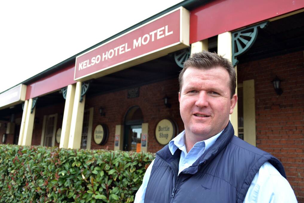 MAY: Liam O'Hara puts The Kelso Hotel up for sale. Photo: BRIAN WOOD 052213bwliam2