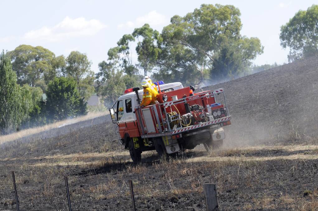 JANUARY: Fire crews were quick on the scene to a grass fire at Perthville and were able to contain the blaze before it threatened houses.