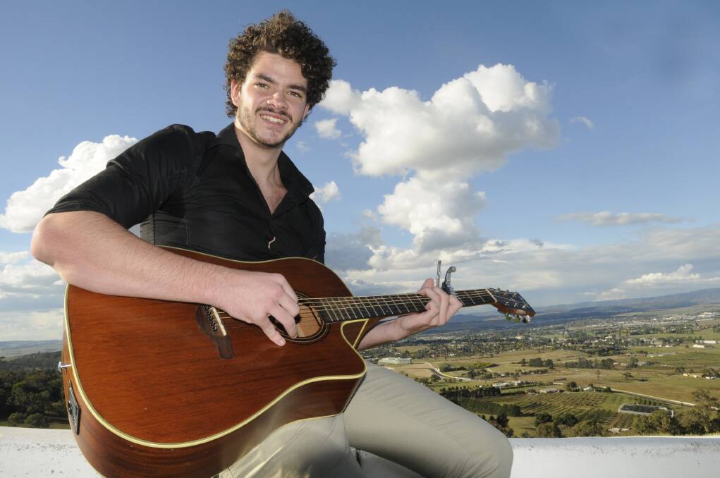 APRIL: Young Bathurst man Ryan Sanders has made it through the blind auditions for Channel 9’s The Voice. Photo: CHRIS SEABROOK 040913cvoice