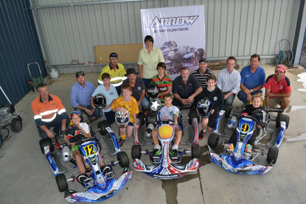 APRIL: Members of the newly-formed Bathurst Kart Club are pleased that plans are underway to build a go-kart track in Bathurst. Photo: CHRIS SEABROOK 031913ckarts