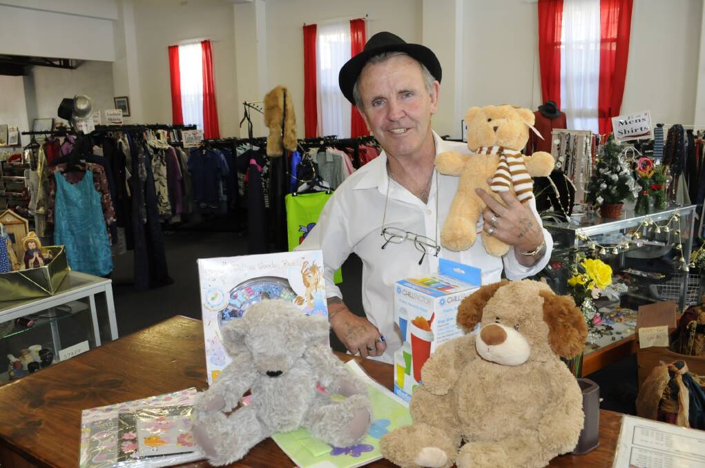 DECEMBER: Salvation Army Store manager Steve Barrott with some of the donations for the Christmas Toy Appeal. Photo: CHRIS SEABROOK 121013csalvos