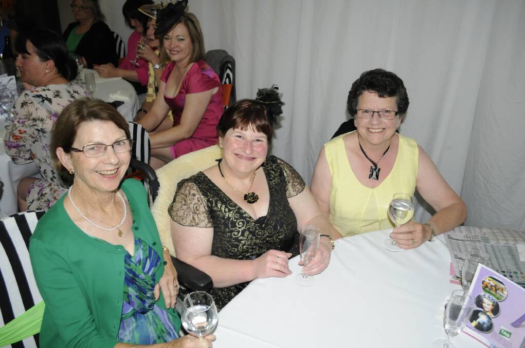 MELBOURNE CUP CELEBRATIONS: RSL, Margaret Miller, Tammy Cochrane and Elaine Carter. PHOTOS: Chris Seabrook. 110513rsl10