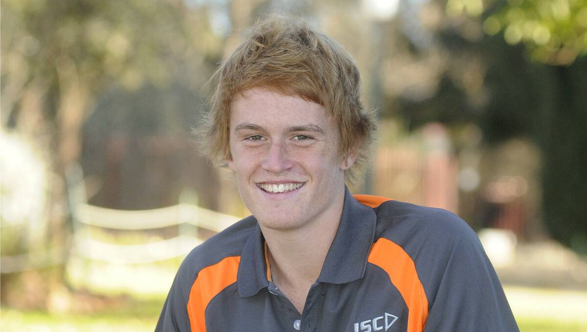 BRIGHT PROSPECT: Bathurst’s rising Australian rules star Alex Johnston is taking steps towards a possible AFL career as a member of the GWS Giants academy team. Photo: CHRIS SEABROOK 070312cafl
