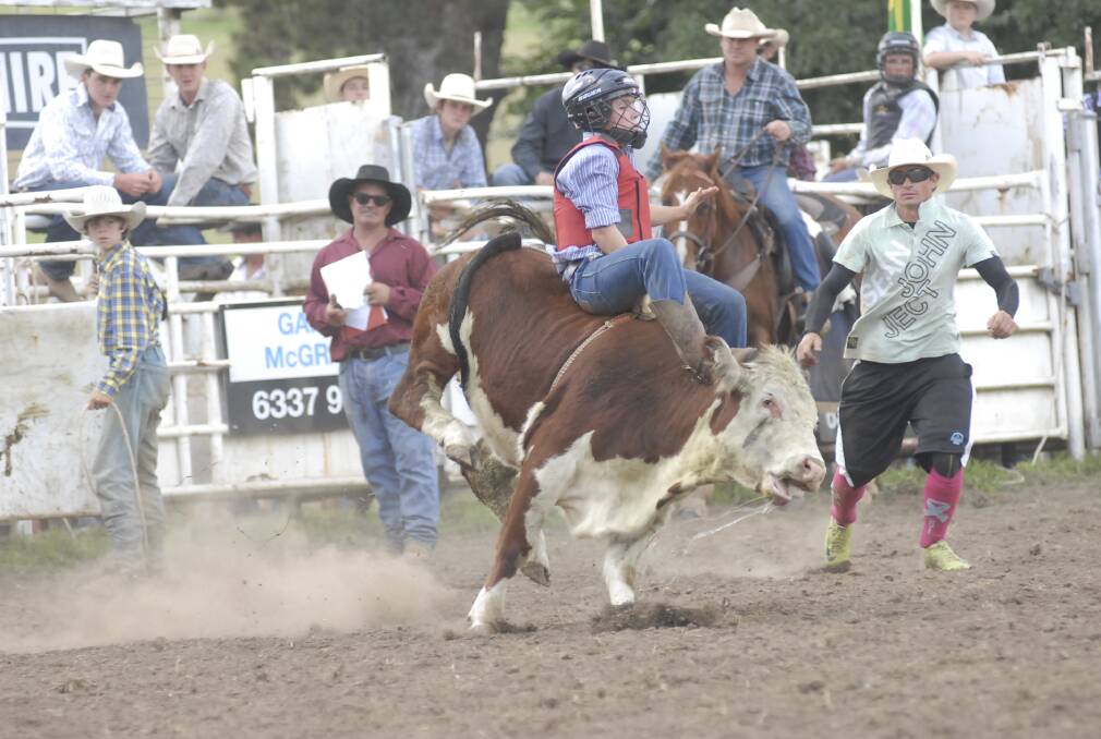 MARCH: Jacob Ryan at the Rockley Rodeo.