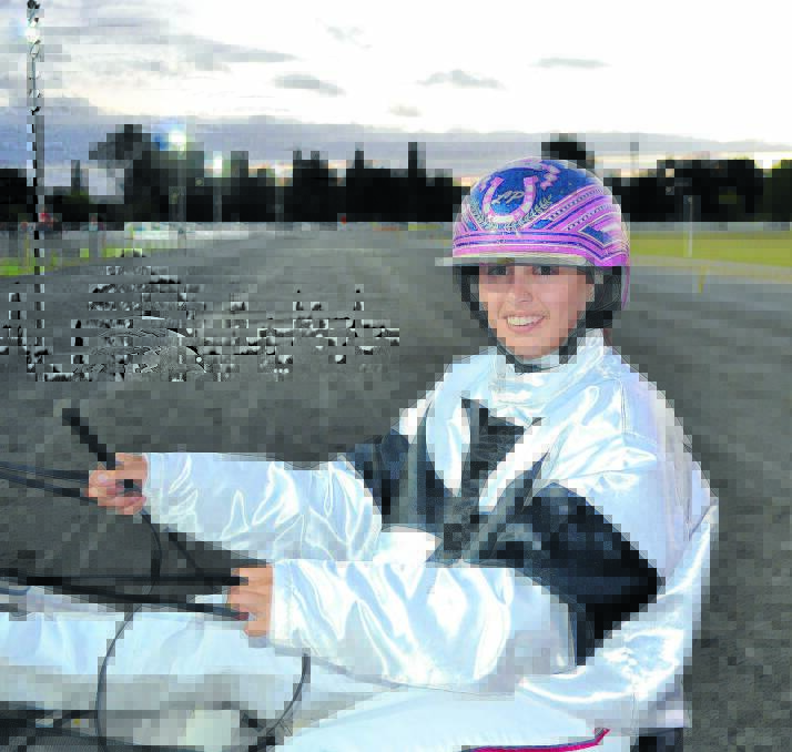 CLASS DRIVE: Lauren Panella drove sensationally to help Feels Like Magic to a win in the $40,000 Shirley Turnbull Memorial on Wednesday night. Photo: CHRIS SEABROOK 	122612ctrots2a