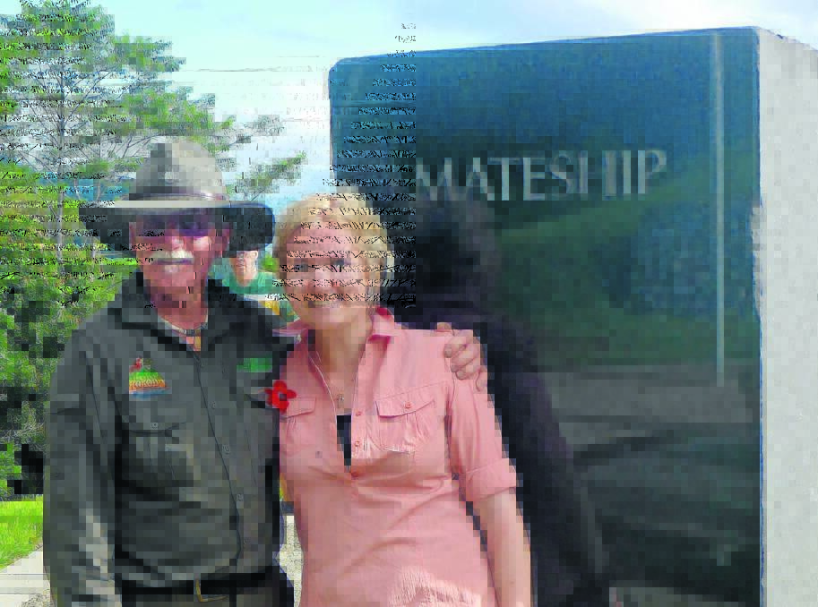 ISURAVA MEMORIAL: Adventure Kokoda founder Charlie Lynn and Jo Johnson reflect on the strong bonds of mateship shared between the Diggers who fought in the campaign. 
