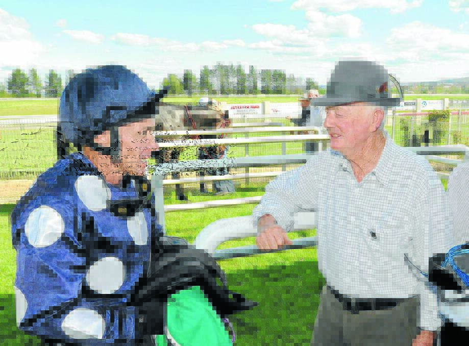 SUCCESS: Jockey Greg Ryan and Bathurst trainer Don Ryan after one of their wins together. Both men won premierships during the recently complted season. Photo: CHRIS SEABROOK