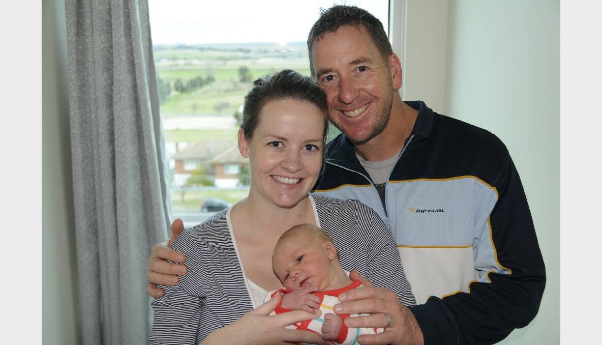 Nicole and Brad Burden are delighted to announce to birth of their first child, Amelia Maree, who was born on August 9. Photo: CHRIS SEABROOK 081213cbab1a