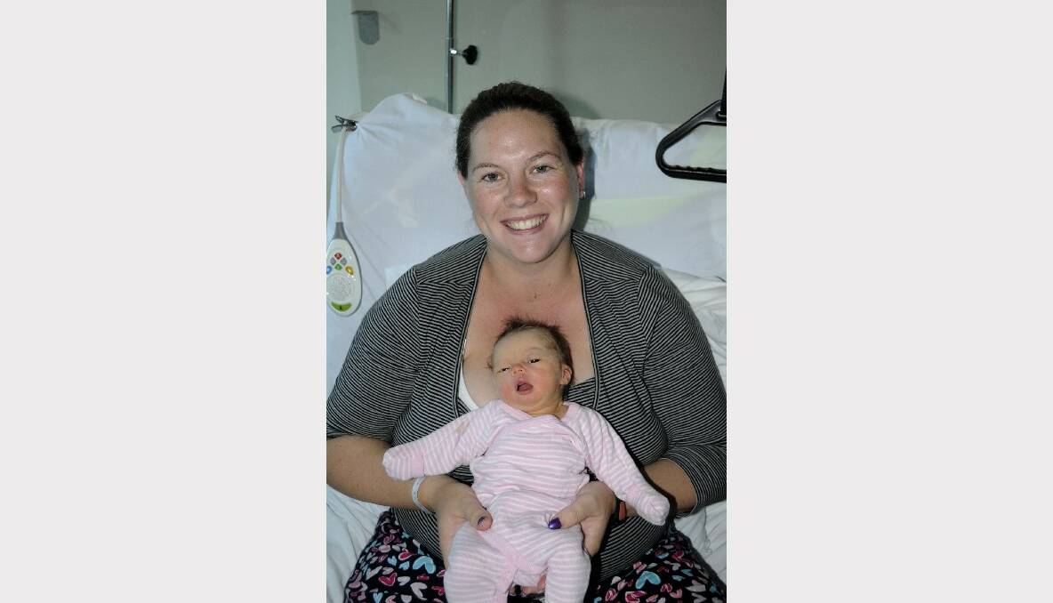 Allanah Louise Watson is the newborn daughter of Tamara Finzi and Luke Watson of Oberon. The precious baby girl was born on August 2. Photo: CHRIS SEABROOK 080513cbab1
