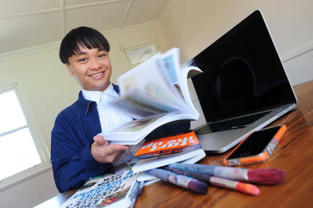DUBBO: ex SJC student Kieth Yap offers some advice to HSC students PHOTO: LOUISE DONGES