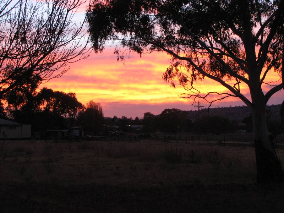 A beautiful dawn at Coolah on Monday, May 13. Photo: Contributed.