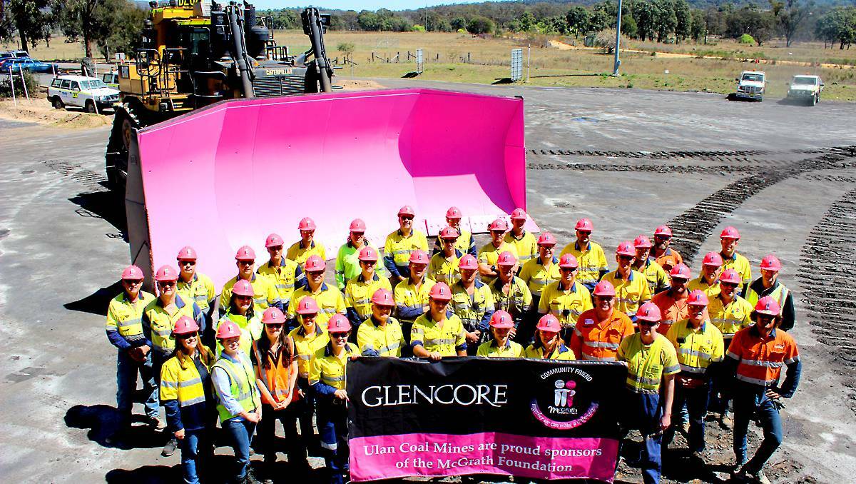 MUDGEE: GlencoreXstrata employees at Ulan Coal have raised more than $22,000 for the McGrath Foundation. PHOTO BY DARREN SNYDER