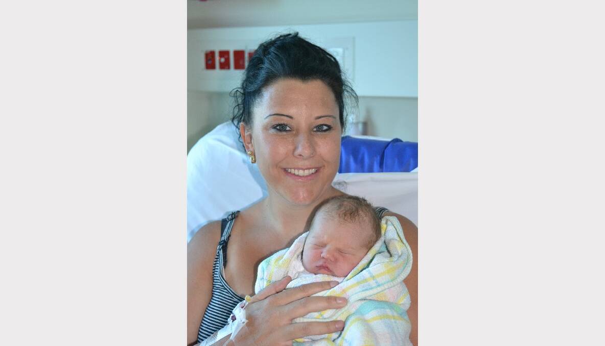 Leanne Boserio with her daughter Maddi Elizabeth Hanrahan, who was born on February 3. Photo: CHRIS SEABROOK