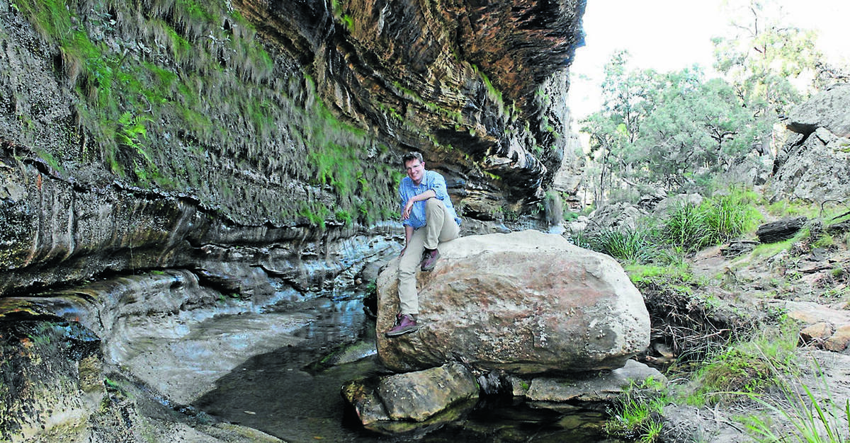 MUDGEE: NSW Member for Orange Andrew Gee, pictured at The Drip, says progress towards protecting the local landmark from mining is progressing slowly.