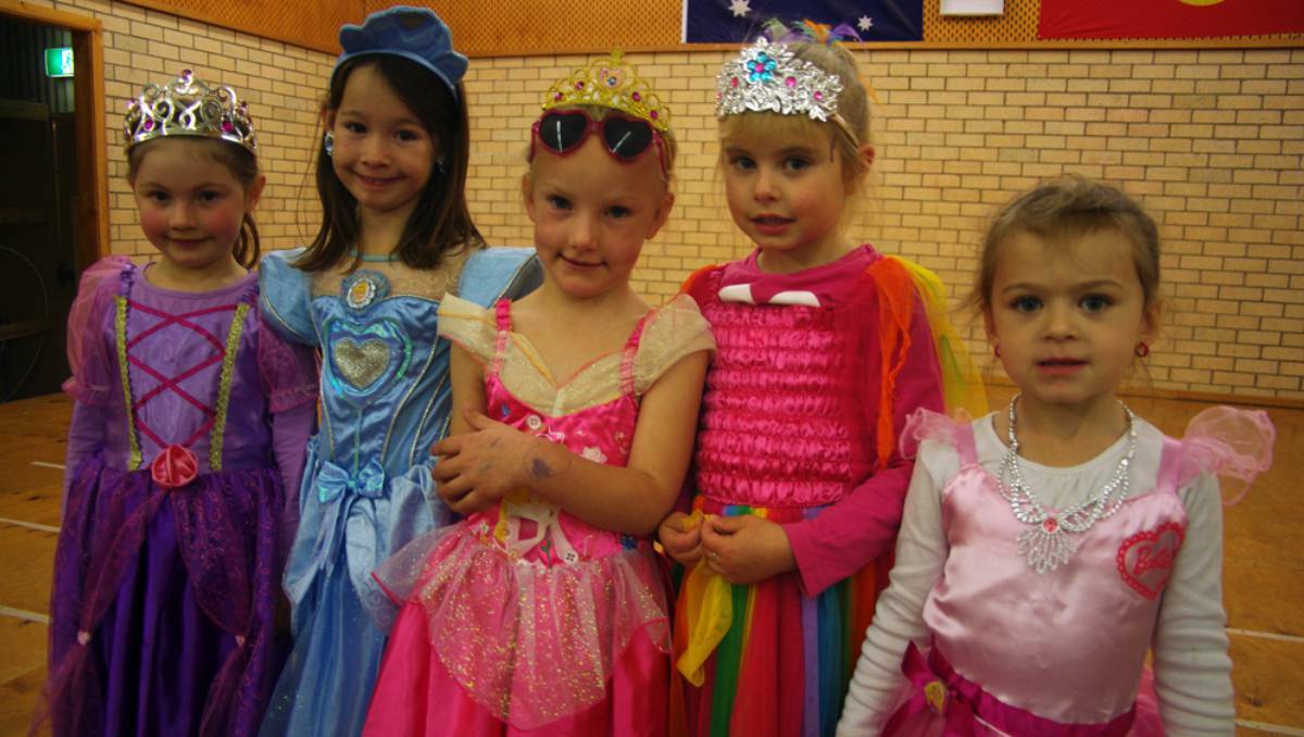 COWRA:  Mulyan Public School students Isabella Howarth, Hannah Worth, Jazmyn-Lee Gordon, Maddy Densmore and Brianna Moss, got dressed up to celebrate their first steps in learning to read.