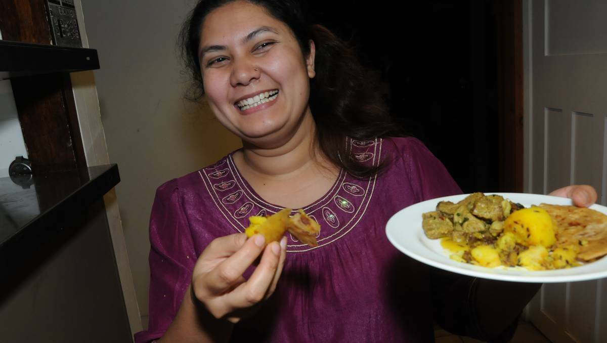DUBBO: Mamata Thapa helped cook the first seveninseven dinner at the Grapevine this week. PHOTO: LOUISE DONGES