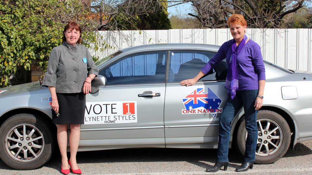 COWRA: Lynette Styles and Pauline Hanson visited Cowra as part of their tour of the Central West