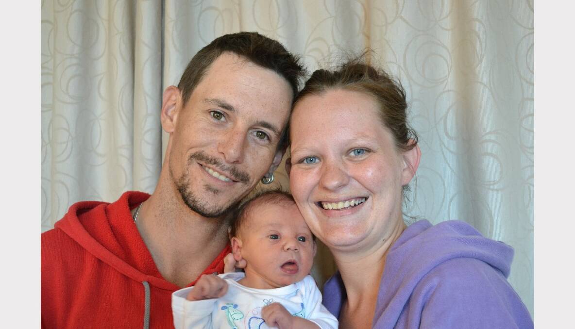 April 13 was a special day for Belinda Baker and Aarron Maxwell, as they welcomed their first child into the world. They named him Isaac Thomas-Leith Maxwell. Photo: ZENIO LAPKA 041513zbub4