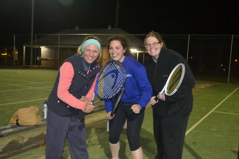 WELLINGTON: The summer tennis season is under way and the women are making their mark. Pictured: Brooke Hall, Cecily Moore and Laura Goldman.