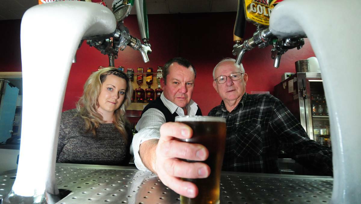 DUBBO: Eloise Klaare, Scot McLeod and Pat Finn will keep a watchful eye over Dubbo venues in the coming year. Photo: LOUISE DONGES