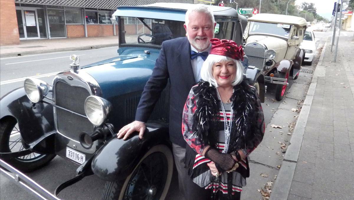COWRA: Local members of the Model A Ford Club of NSW, Larry and Pam Gee attended the "Great Gatsby Party" held to mark the opening night of the movie at the Regent Theatre in Richmond.