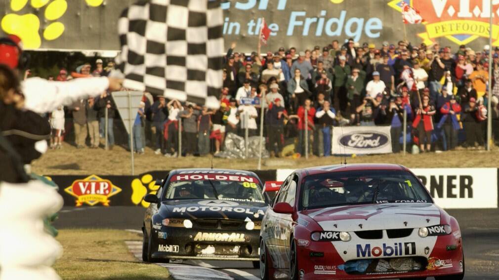 2002 - Mark Skaife, partnered with Jim Richards of the Holden Racing Team #1 Bob Jane T-Marts Photo by Robert Cianflone Getty Images
