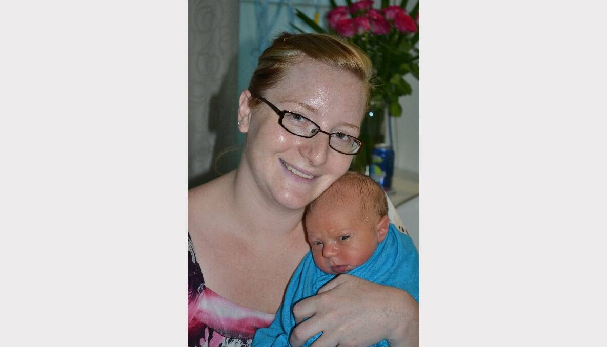 Amy Reeks with son Charlie Frank, who was born on February 23.  Photo: CHRIS SEABROOK 