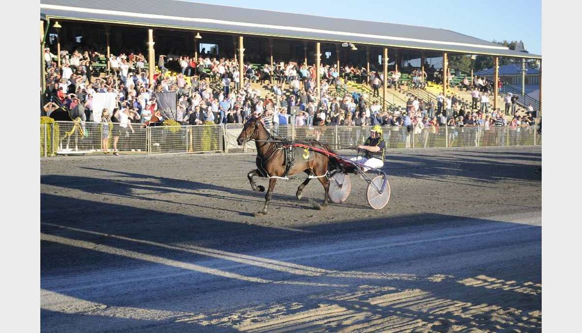 Home Of The Brave driven by, Colin McDowell  won the Gold Crown Consolation in 2012. Photo: CHRIS SEABROOK 033112crown2a