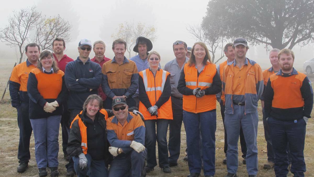 LITHGOW: COLD and windy conditions did not deter an enthusiastic and well rugged up group of  Delta volunteers when they turned up to plant native trees around the foreshores of Lake Wallace. 