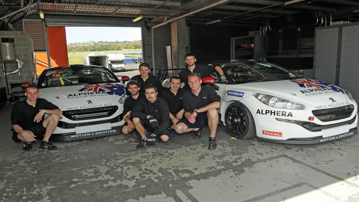 The French Peugeot team touched down in Bathurst on Monday. Photo: PHILL MURRAY