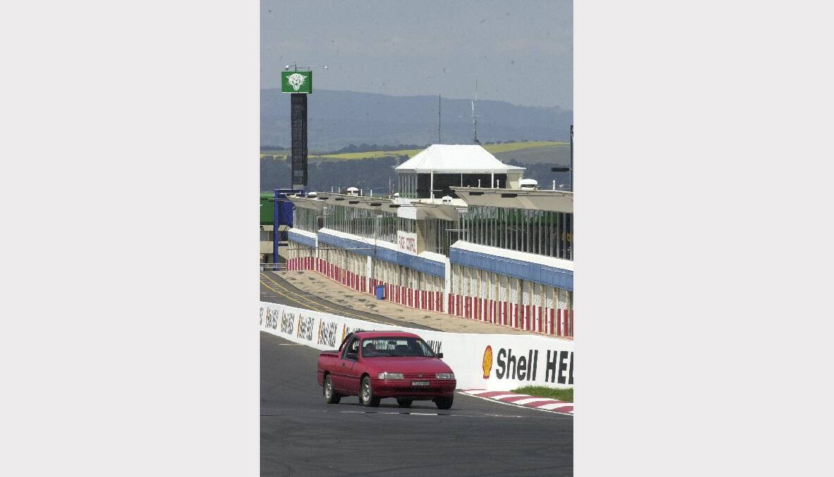 The Mount Panorama race track.