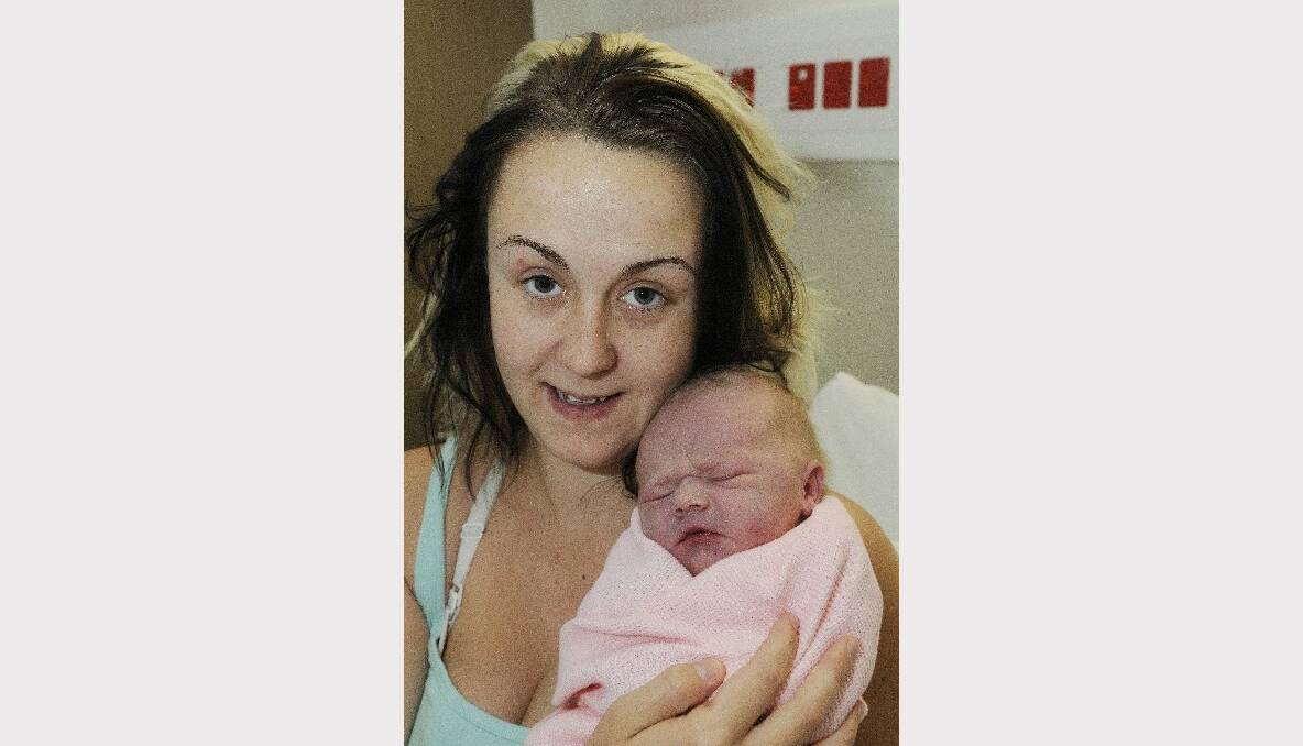 Amy Graham and Dean Cobcroft have welcomed a baby girl into the world. Lexi Jayne Cobcroft was born on April 17. Photo: PHILL MURRAY 041713pbab1