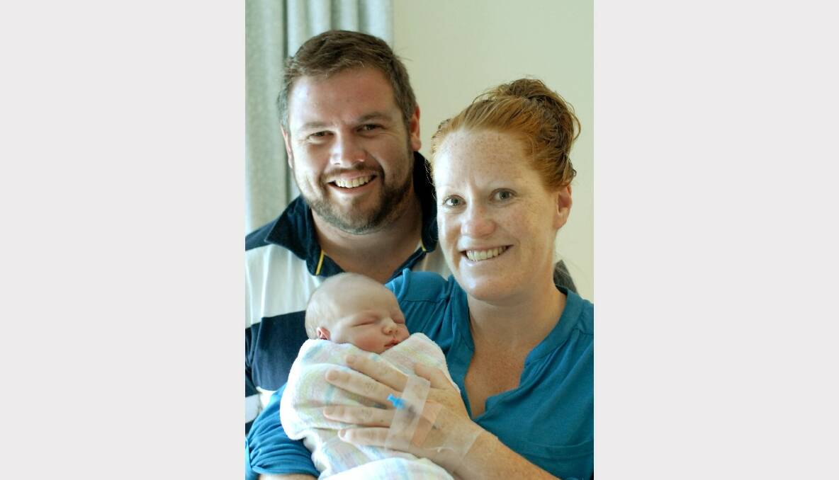 Amy and Andrew Warren with their daughter Lyla Maria, who was born on February 20. Photo: ZENIO LAPKA
