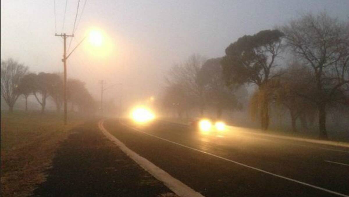 A foggy morning in Blayney. Photo: Margaret Paton.