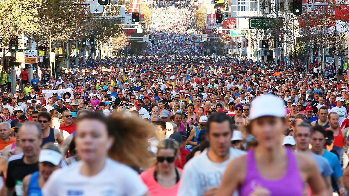 Scenes from the 2013 City to Surf on Sunday, August 11, 2013 in Sydney. Picture: Brendon Thorne/Getty Images